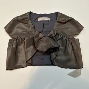 Suzanne Ermann Paris Satin Shawl Jacket Girl’s Size 4